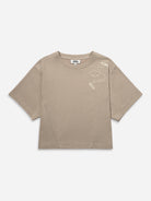 Studio Clay Clay Cutter Boxy Tee Womens Relax Fit Tee Short Sleeve Embroidered Boxy Shirt 