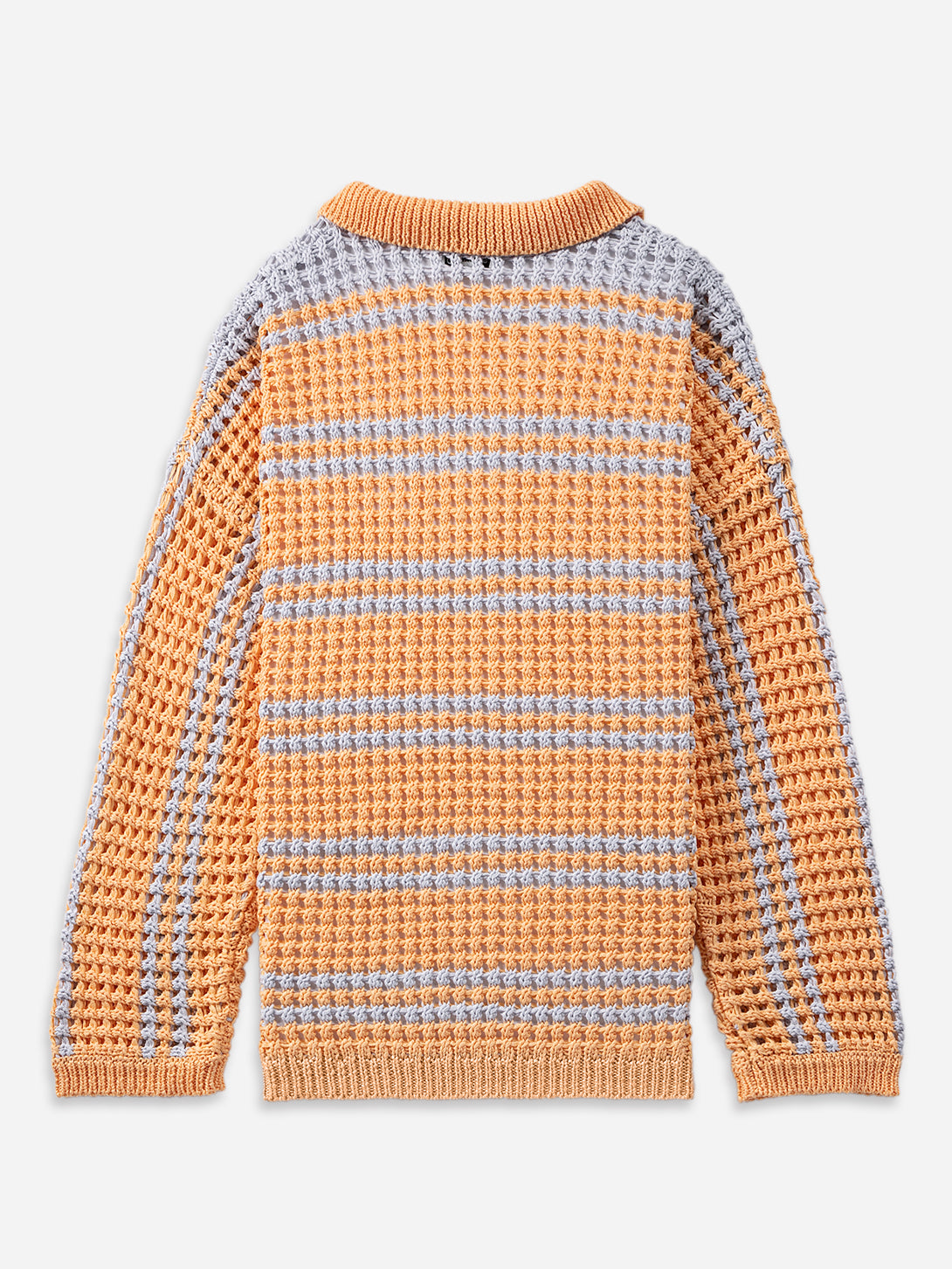 Apricot Stripe Striped Cocoon Cardigan Womens Knit Collared Light Cardigan Striped Pattern 