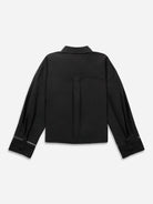 Moonless Night Stencils Trim Shirt Womens Lightweight Button Up Woven Shirt Collared Long Sleeve 