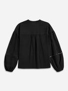 Moonless Night Band Collar Stencils Shirt Womens Relaxed Fit Band Collar Woven Button Up Shirt 