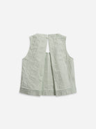 Soft Jade Stripe Textured A-Vent Tank Womens Textured Sleeveless Tank Top Cropped Woven Shirt 