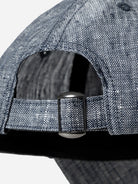 Navy Panel Linen Cap ONS Logo Linen Baseball Cap Summer Mens Hat 