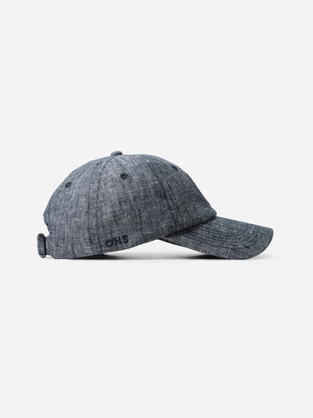 Navy Panel Linen Cap ONS Logo Linen Baseball Cap Summer Mens Hat 