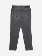 Mid Grey Houstons Tapered Jeans Mens Tapered Straight Fit Dark Wash Denim Jeans 