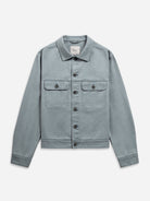 Steel Blue Elliot Washed Trucker Jacket Mens Light Wash Trucker Jacket Button Closure Collared Mens Denim 