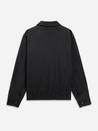 Black Hawthorn Cotton Linen Jacket Mens Mid Weight Layering Jacket Button Up Collared