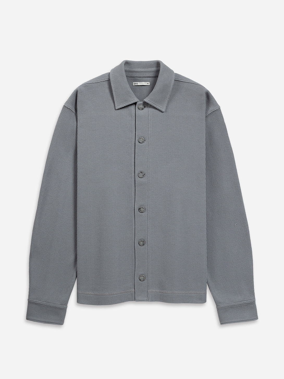 Marlin Blue Beacon Textured Cardigan Mens Knit Collared Button Up Shirt 