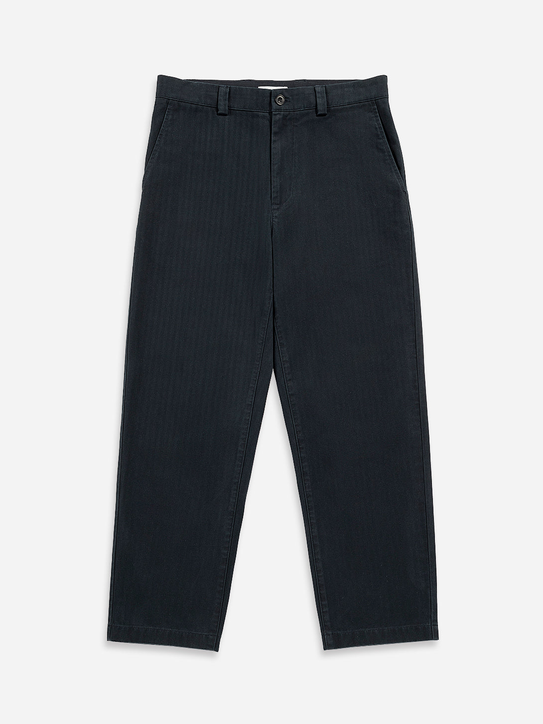 Dk Navy Wythe Herringbone Trousers Mens Herringbone Pattern Navy Trousers Straight Fit Trouser Pants 