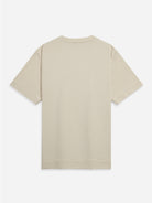 Cream Baseile Logo Tee Mens Relaxed Fit Embroidered Logo Tee Short Sleeve 