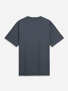 Iron Blue Baseile Logo Tee Mens Relaxed Fit Embroidered Logo Tee Short Sleeve 
