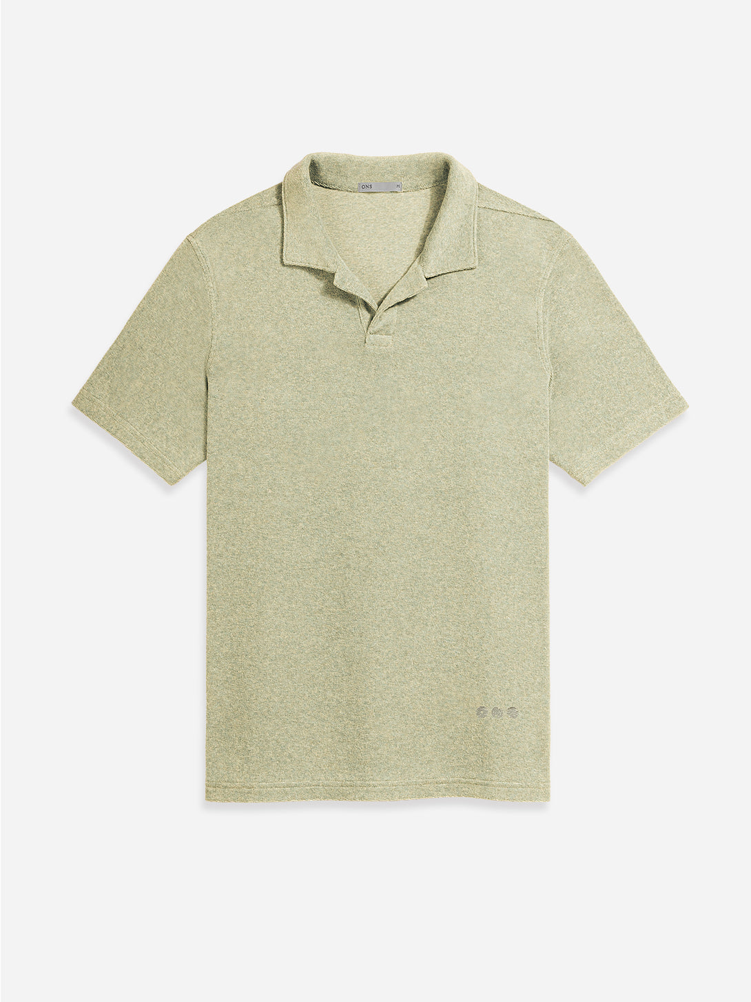 Olive Heather Colby Towel Polo Mens Summer Open Collar Polo Shirt Moisture Wicking Polo