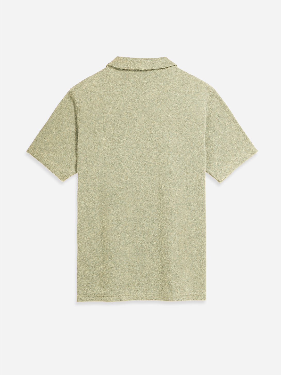 Olive Heather Colby Towel Polo Mens Summer Open Collar Polo Shirt Moisture Wicking Polo