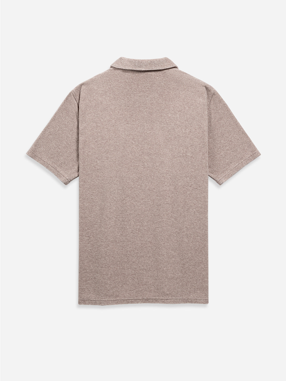 Rosy Brown Heather Colby Towel Polo Mens Summer Open Collar Polo Shirt Moisture Wicking Polo