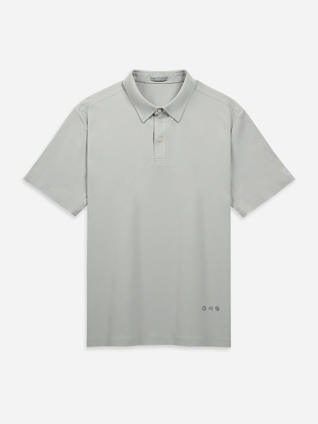 Lt Grey Bennett Motion Polo Mens Collared Polo Shirt Polyester Stretch ONS Clothing 