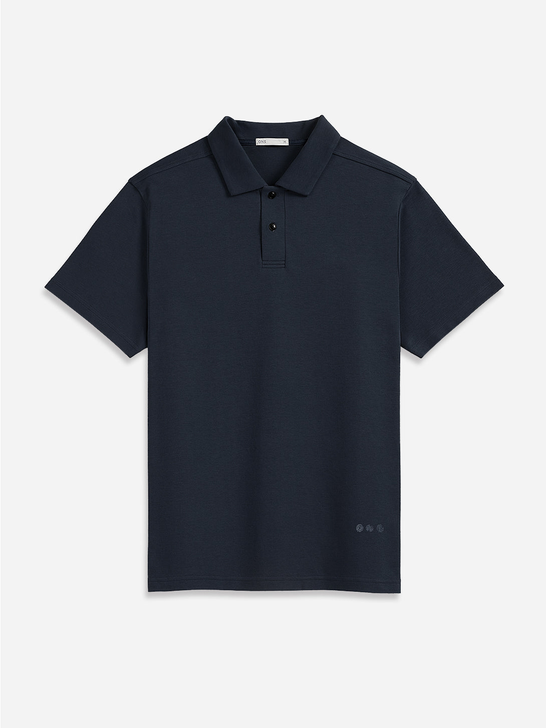 Navy Bennett Interlock Polo Mens Short Sleeve Polo Shirt Athleisure Stretch Polo 