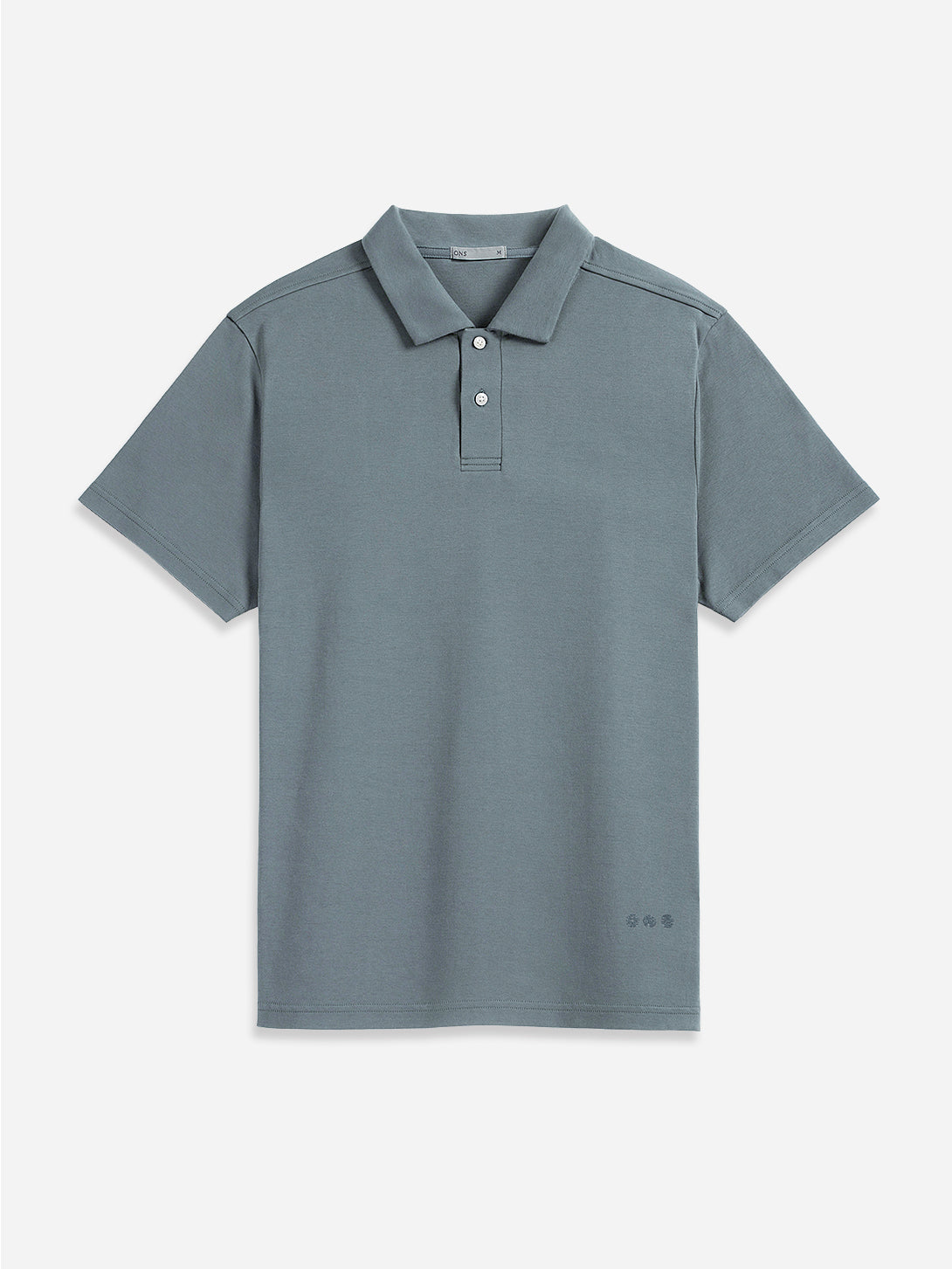 Steel Blue Bennett Interlock Polo Mens Short Sleeve Polo Shirt Athleisure Stretch Polo 