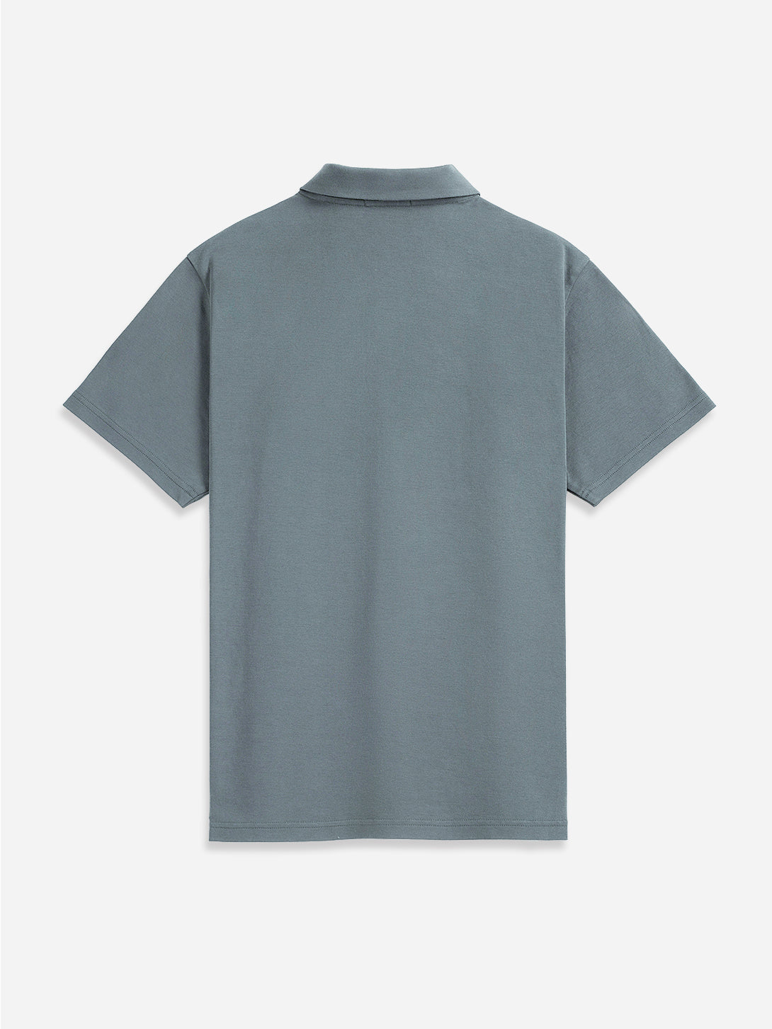 Steel Blue Bennett Interlock Polo Mens Short Sleeve Polo Shirt Athleisure Stretch Polo 