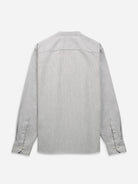 Lt Grey Heather Aleks Heather Oxford Shirt Mens Band Collar Button Up Dress Shirt Oxford 