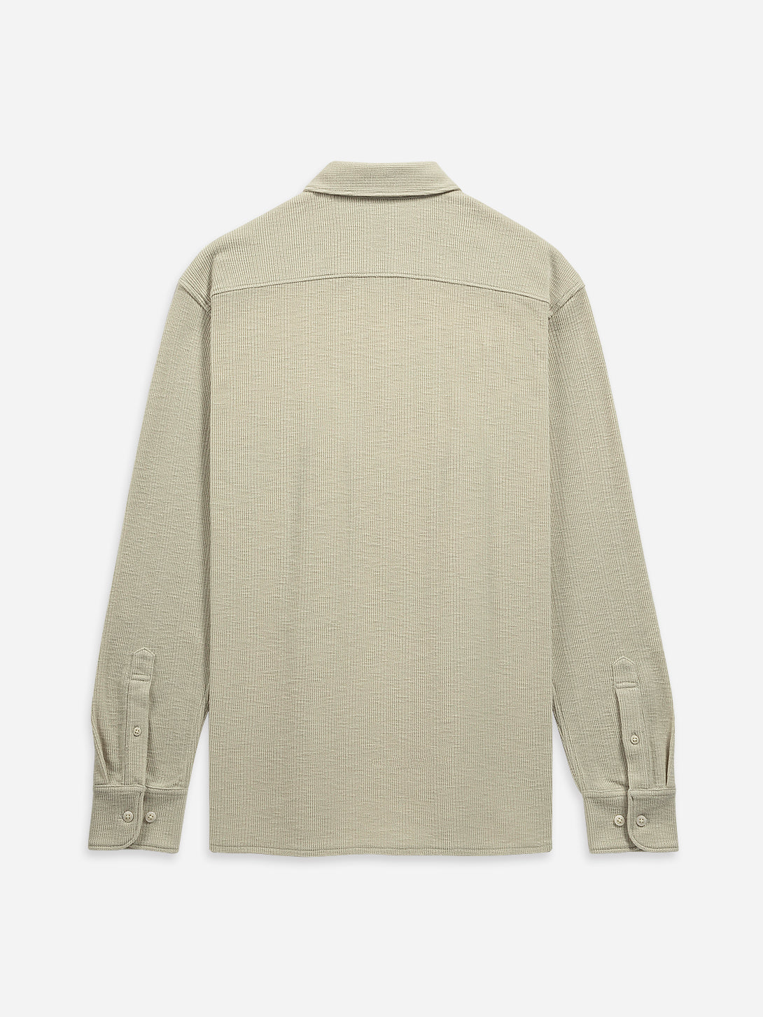 Lt Stone Darcy Ribbed Knit Shirt Mens Knitted Button Up Dress Shirt Mens Casual Long Sleeve Shirt Point Collar