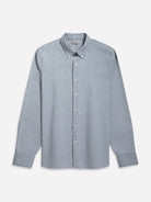 Dk Blue Heather Fulton Heather Oxford Shirt Mens Oxford Dress Shirt Button Down Collar Woven Shirt 