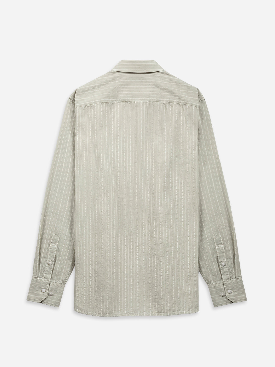 Lt Olive/White Stripe Arik Stripe Shirt Mens Button Up Woven Shirt Point Collar Work Shirt 