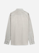 Lt Grey/White Stripe Adrian Pinstripe ShirtMens Spread Collar Woven Striped Shirt ONS Clothing