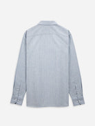 Lt Blue/White Stripe Adrian Pinstripe ShirtMens Spread Collar Woven Striped Shirt ONS Clothing