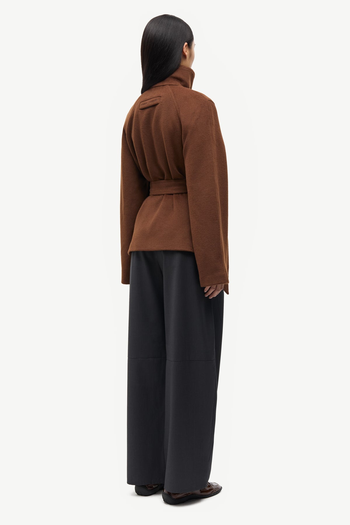 Potting Soil Sagia Jacket Womens Wool Heavy Coat Samsoe Samsoe 