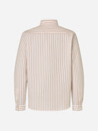 Aurora Red Stripe Saryan J Shirt Mens Button Up Woven Striped Shirt Samsoe Samsoe 