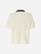 Clear Cream Sapercy Shirt SS Mens Knit Button Up Short Sleeve Camp Collar Samsoe Samsoe 