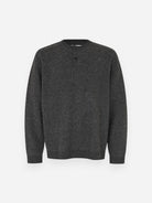 Dar Grey Mel Sarick Sweater Mens Henley Sweater Pullover Samsoe Samsoe 