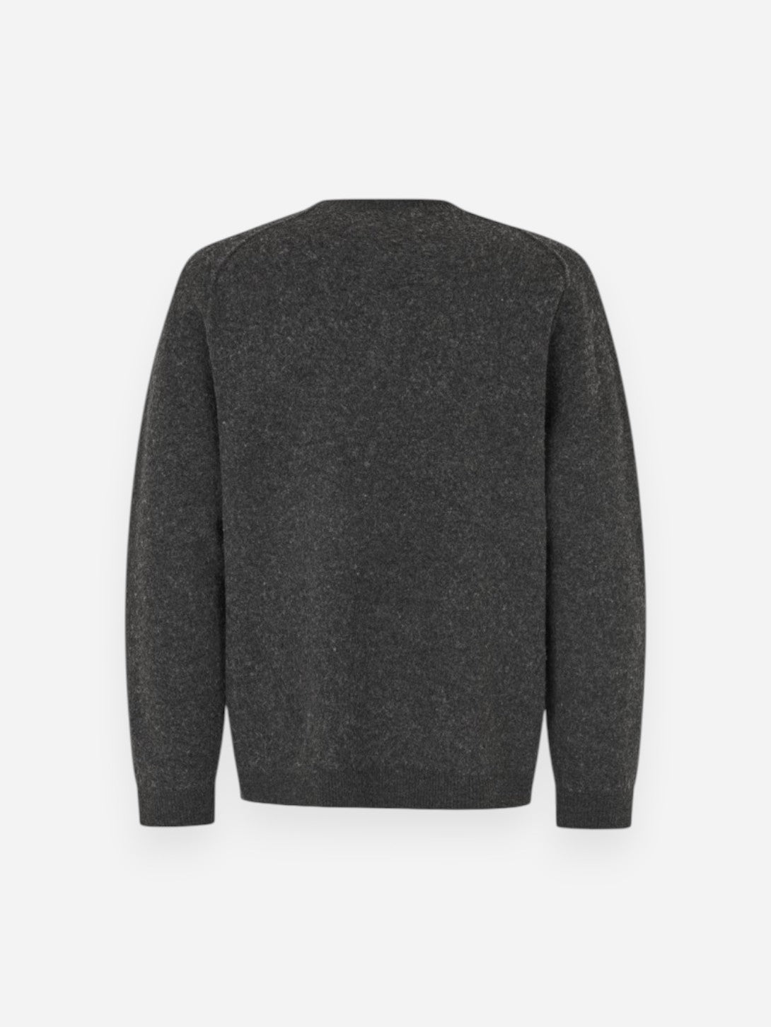 Dar Grey Mel Sarick Sweater Mens Henley Sweater Pullover Samsoe Samsoe 