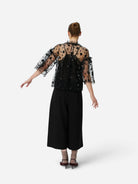 Black Sequins Mesh Blouse Stella Nova Womens Blouse 