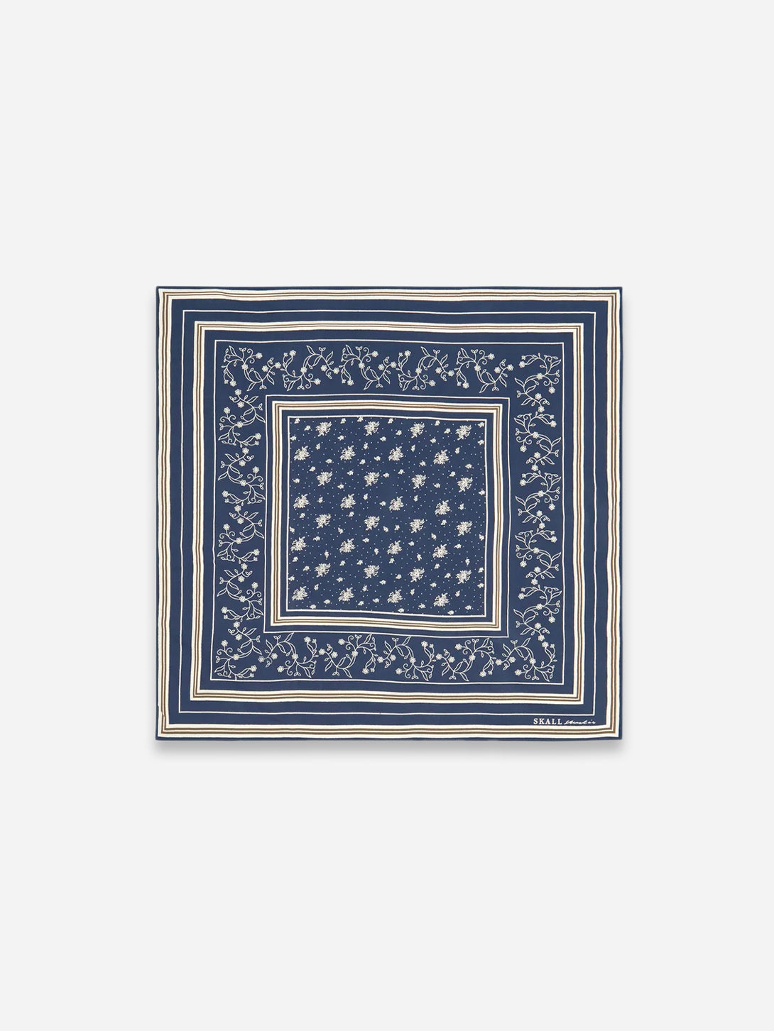 Navy Skall Classic Scarf 55x55 Skall Studio Womens Scarf