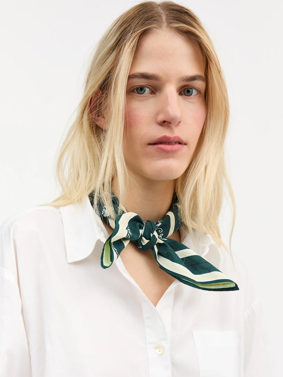 Pine Green Skall Classic Scarf 55x55 Skall Studio Womens Scarf