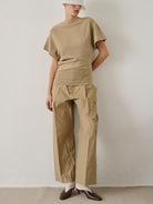 Sable Watson Womens Beige Trouser Pants Lightweight Soeur Clothing 