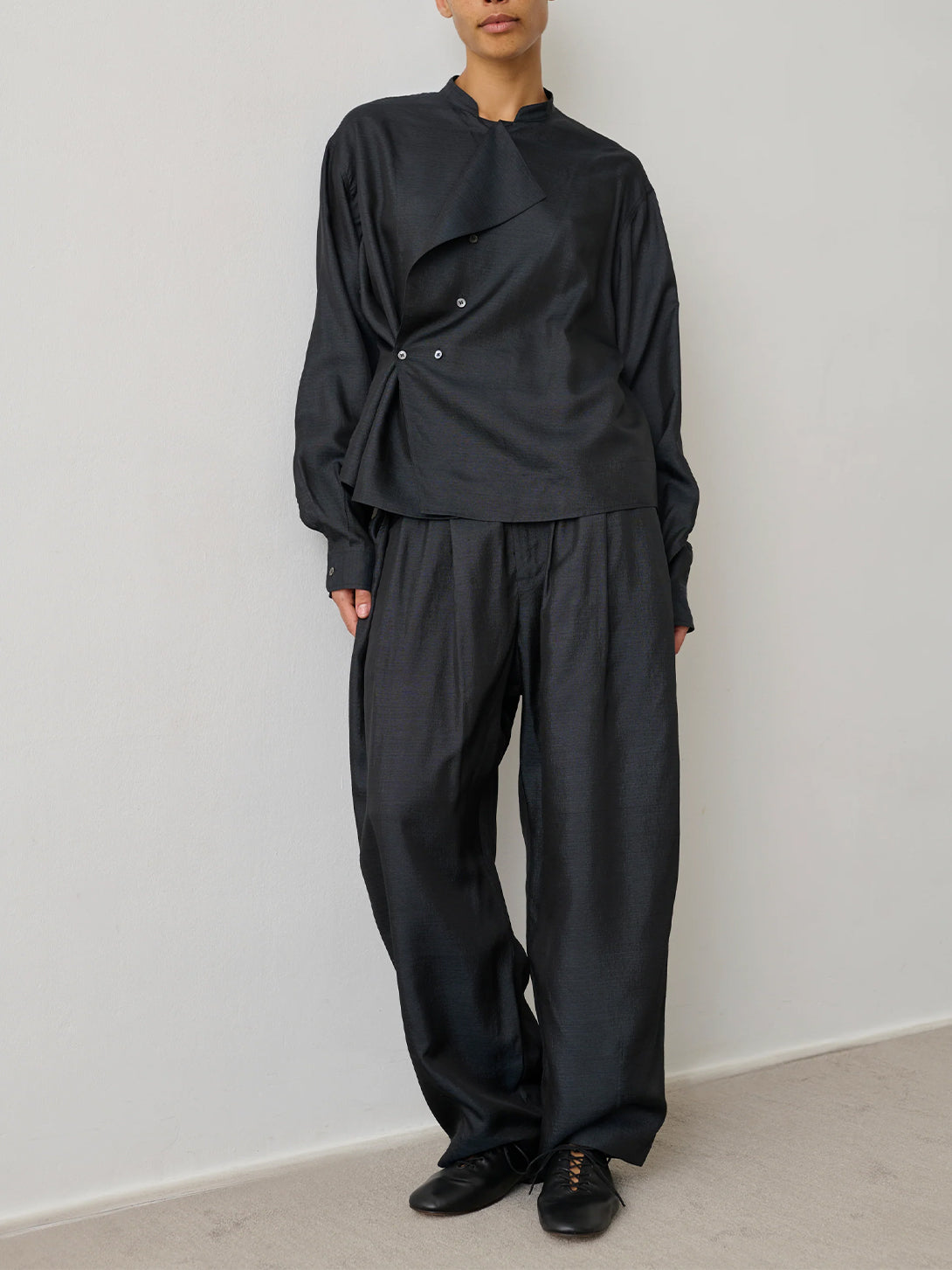 Noir Vernon Womens Black Lightweight Casual Pants Elastic Soeur Clothing 