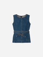 Bleu Chance Womens Denim Tank Top Shirt Sleeveless Denim Soeur 