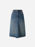 Bleu Halo Womens Denim Indigo Long Skirt Soeur Clothing 