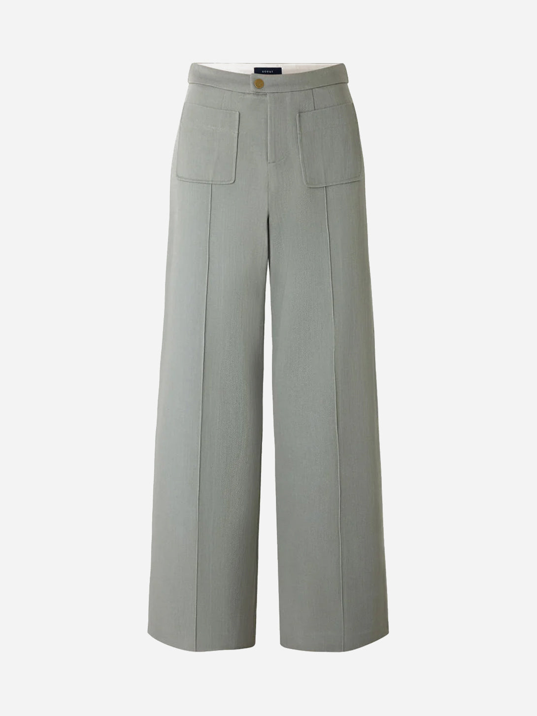 Vert D'eau Harry Womens Green Trousers Casual Formal Pants Leg Pleat Soeur Clothing