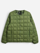 Olive Basic Crew Neck Down Jacket Puffer Jacket Taion