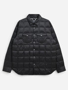 Black Basic W-Pocket Down Shirt Taion Puffer Shirt 