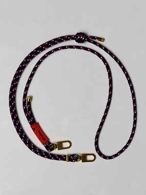 Navy Patterned Topologie 6mm Rope Strap