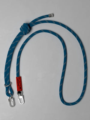 Aqua Reflective Topologie 8mm Rope Strap 