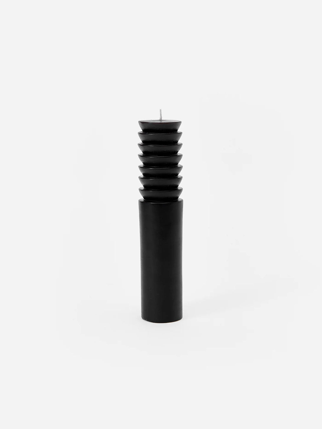 Black Totem Candle - Large Areaware Home Candle Stick