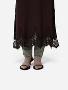 Dark Brown Underlayer Lace Dress Womens Stella Nova Dress 