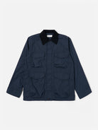 Navy Parachute Field Jacket Mens Light Collared Jacket Outerwear Universal Works 
