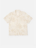 Flower Ecru Road Shirt Mens Striped Camp Collar Shirt Universal Works 