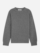 Grey Oversized Wool Cash Sweater Almina Concept