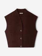 Espresso Helspark Womens Wool Vest Sessun 